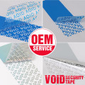 Custom Void Warranty Sticker & Anti-Counterfeit Void Label In Self Adhesive
